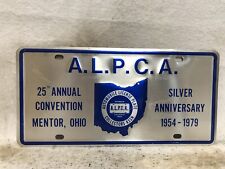 Vintage 1979 ALPCA 25th Convention License Plate ~ Ohio picture