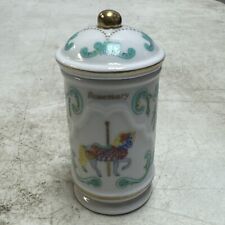 1993 Lenox Fine Porcelain The Spice Carousel ROSEMARY Spice Jar Horse picture