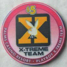 $5 Las Vegas Palms Playboy X-Treme Team Casino Chip - Uncirculated picture