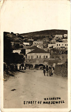 Real Photo RPPC Postcard Mary's Well Nazareth Street Scene c1910 Divided Unused picture