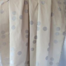 Vtg Maharam Drapery Privacy Curtain Fabric Mega Point Silver Gray Dots 10 yds picture
