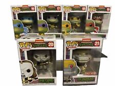 Funko Pop-TMNT Set Of 6-2020 Versions 16-21 Some Wear On Boxes But Never Opened. picture