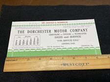 Vintage 1948 The Dorchester Motor Co Calendar Centralia Illinois Advertising picture