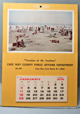 1976 Cape May Calendar Cape May Court House NJ Seashore Scene  Unmarked picture