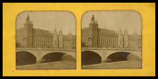 Paris, La Conciergerie, ca.1860, Day/Night Stereo (French Tissue) Vintage Print picture
