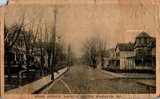 Wine Avenue Looking South, Hyattsville, Maryland MD 1918 Postcard DAMAGED picture