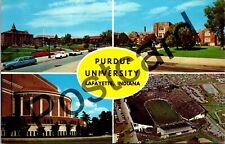 1966 PURDUE UNIVERSITY, Lafayette IN, 4 views, Ross-Ade Stadium, postcard jj188 picture