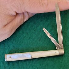 Old Vintage Antique E C Simmons Pearl Small Doctors Slim Jack Pocket Knife picture
