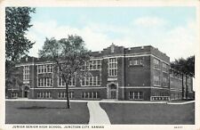 Junior Senior High School, Junction City, Kansas KS - c1930s Vintage Postcard picture