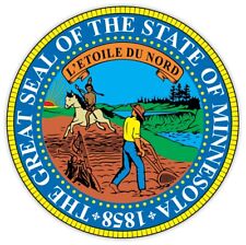 Minnesota State seal sticker decal 4
