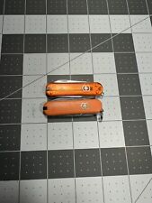 Victorinox Classic SD Swiss Army Knives 58MM - Orange Lot Of 2 - 6537  picture