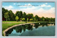 Memphis TN-Tennessee, Water In Riverside Park, Vintage Postcard picture