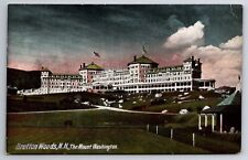Postcard Bretton Woods, NH The Mt Washington 1906 writing on back picture