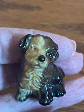 Figurine Mongrel Dog Wade Whimsies English Porcelain Miniature ~1.5” picture