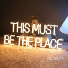 Planzo This Must Be The Place Neon Sign Light Living Room Game Room Man Cave picture