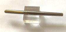 Vintage Montblanc Noblesse 14 K 585 Gold EF Nib Fountain Pen Germany Silver Body picture