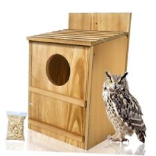 Owl House-Wooden Owl Box,Owl houses for Outdoors,Suitable for Barn Owl Nesting  picture