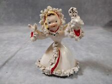 Vintage, Holt Howard, Christmas, Girl/Angel, Snow, Spaghetti Trim, Holiday picture