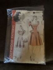 Vintage Hollywood Patterns 705 dress sewing pattern bust 42 Hip 45 picture