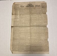Original Civil War Newspaper THE PILOT Greencastle PA Feb. 25, 1862 Franklin RR picture