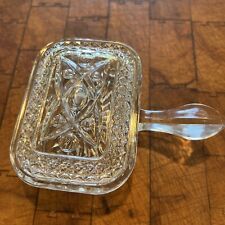 1950s Imperial Cape Cod Clear Glass Cigarette Box With Lid  picture