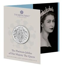HM Queen Elizabeth II Platinum Jubilee 2022 £5 Pound UK Brilliant Coin UNC Mint picture