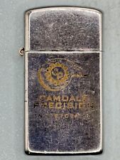 Vintage 1988 Camdale Precision Inc Advertising Chrome Slim Zippo Lighter picture