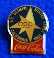 VTG California Winter Olympics, 1960, Coca Cola 1983 Commemorative Pinback, New picture