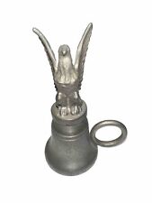 Vintage Preisner Pewter Federal Eagle Candle Snuffer 2366 Finger Ring 4