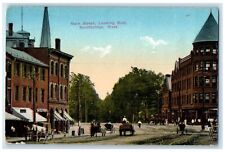 c1905's Main Street Looking East Carriages View Southbridge MA Unposted Postcard picture