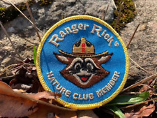 Unique Ranger Rick Nature Club Member embroidered patch, 3 inches. iron on picture