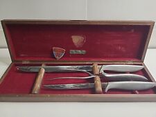 Vintage Abercrombie & Fitch Gerber Carving Knife Set in Box picture