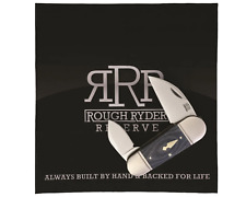 New Rough Ryder Reserve Rhino Toe Denim Micarta Folding Poket Knife RRR006 picture