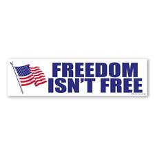 Freedom Isn't Free Bumper Strip Magnet picture