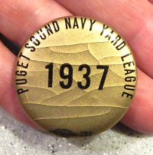Puget Sound Navy Yard League - Bremerton, Wa. - Pin or Pinback - 1937 picture