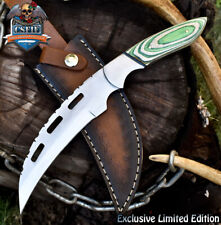 CSFIF Custom Hunting Skinner Knife 440C Steel Hard Wood Steel Bolster Tactical picture