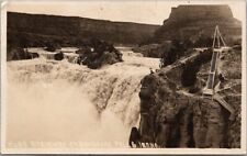 1928 SHOSHONE FALLS, IDAHO RPPC Real Photo Postcard 