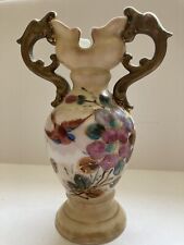 ANTIQUE Amphora 19th C possibly German 7 inch Vase w Dragon Handles 2 of 2 picture