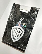 Bugs Bunny Warner Bros. Studio Store Vintage 1992 Black Plastic Shopping Bag picture