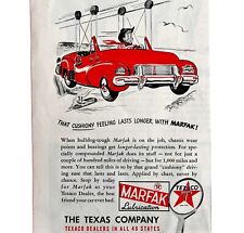 Texaco Gas And Oil 1948 Advertisement Marfak Chassis Lubrication DWHH6 picture