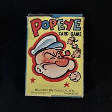 VINTAGE ED-U-CARDS Mfg POPEYE THE SAILOR PLAYING CARD GAME 36 Cards picture