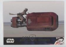 2016 Star Wars: The Force Awakens Series 2 Gold /100 Rey on her Speeder #23 07qw picture