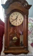 Vintage Howard Miller Wood Westminster Chime Wall Clock Model No. 613-328 Tested picture