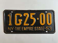 1953 New York License Plate Greene County Single Plate Year (no pairs) picture