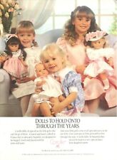 COROLLE French dolls vintage magazine print ad from People 1990 children's toys picture