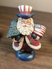 Vintage 1991 Santa Of The Month (July) USA Flag  picture