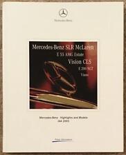 MERCEDES-BENZ HIGHLIGHTS & MODELS LF Press Media Pack Ring Binder SEPT 2003 picture