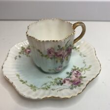 Vintage Mini Tea Cup and Saucer from Coalport England kingsware Flower picture