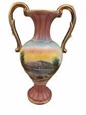 RARE ANTIQUE Hand Painted Pereiras Valado Vase made In Portugal picture