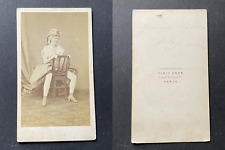 Ulric Grob, Paris, Jeanne Leduc, actress sitting at a calipourk, circa 1860 won picture